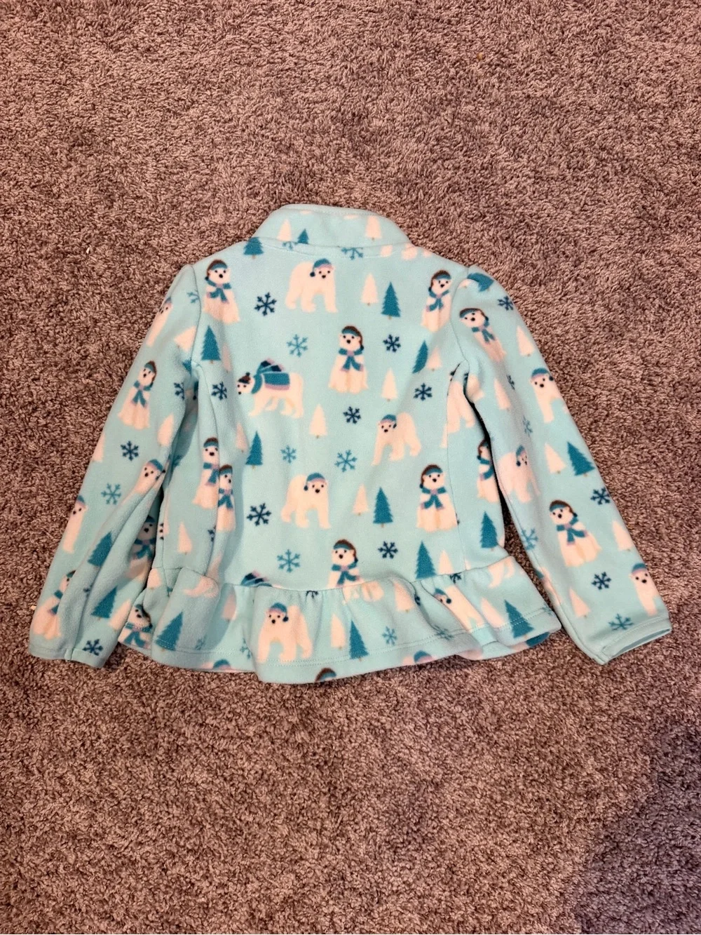 Gymboree Blue Polar Bear Fleece Pullover Girls 4T